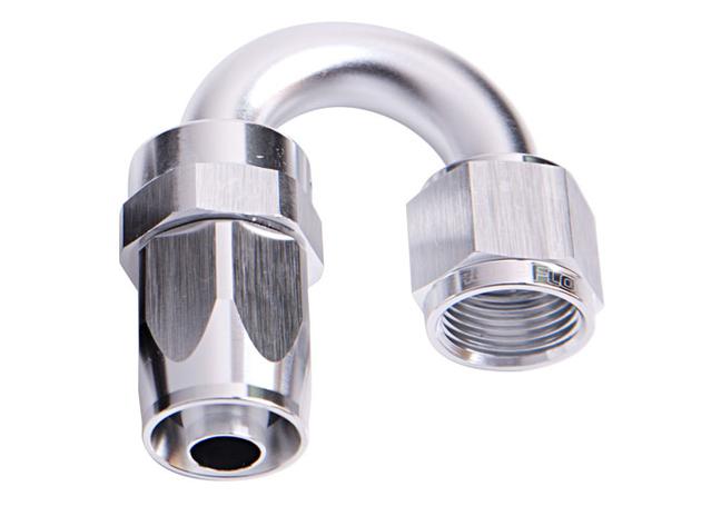 Aeroflow AF106-04S -4AN Taper Series 180 Degree Hose End Silver AF106-04S