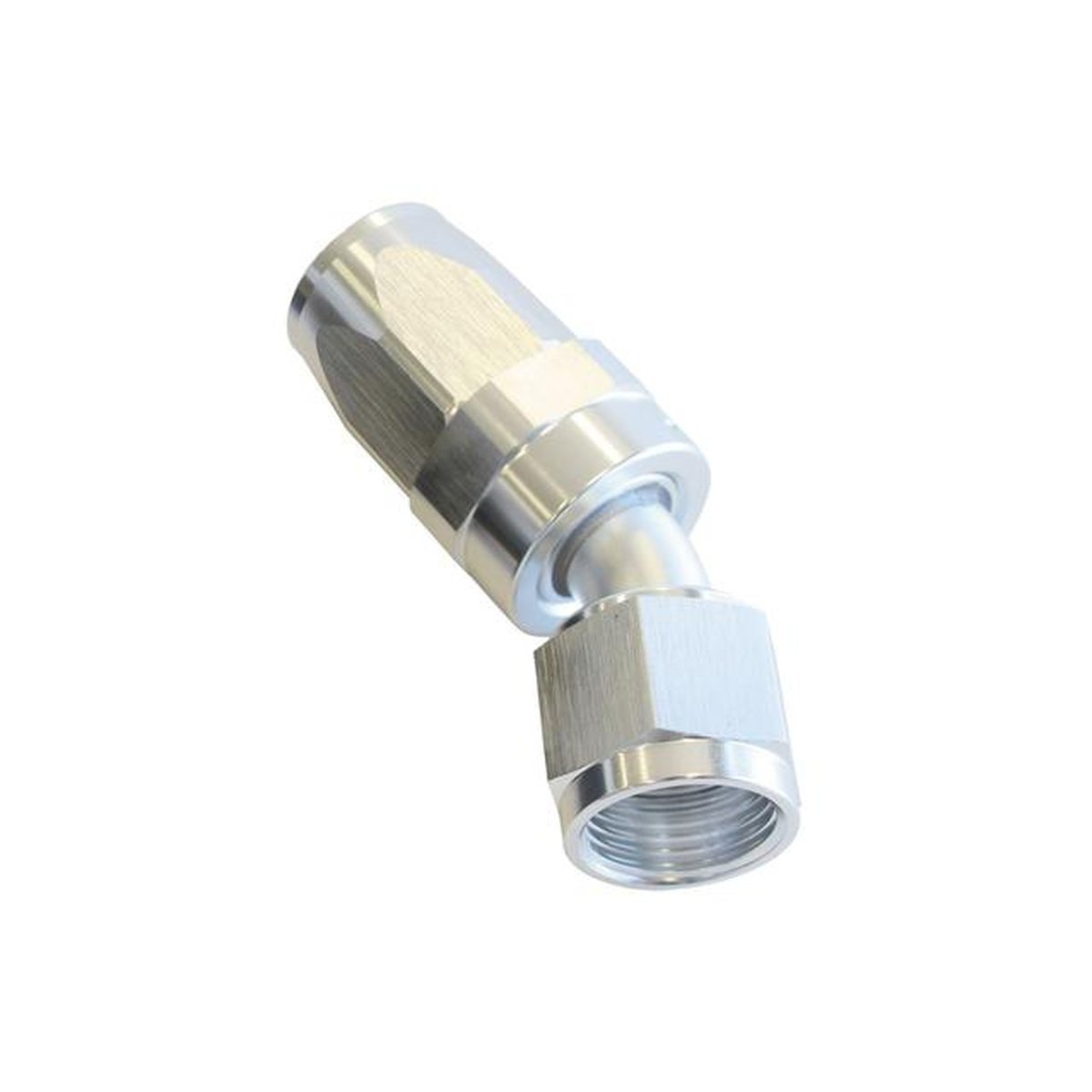 Aeroflow AF117-08S -8AN Taper Series 30 Degree Hose End Silver AF117-08S