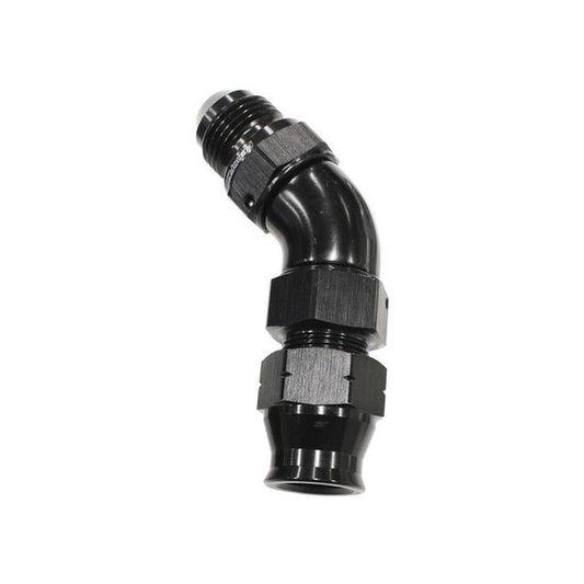 Aeroflow AF128-05BLK 5/16" Tube 45Deg Male -6AN Black Swivel Nut With Olive