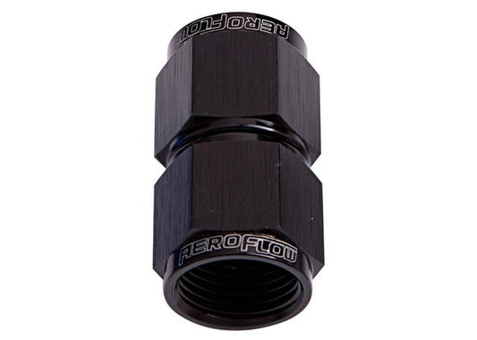 Aeroflow AF131-03BLK Straight Female Flare -3AN Black Swivel Coupler