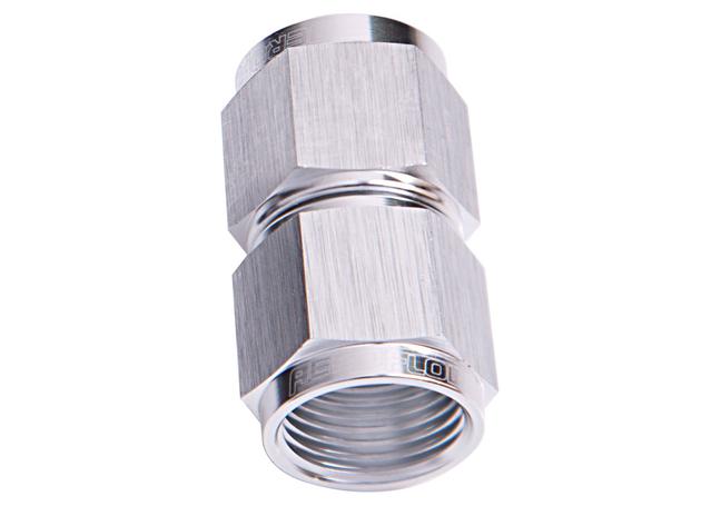 Aeroflow AF131-04S Straight Female Flare -4AN Silver Swivel Coupler