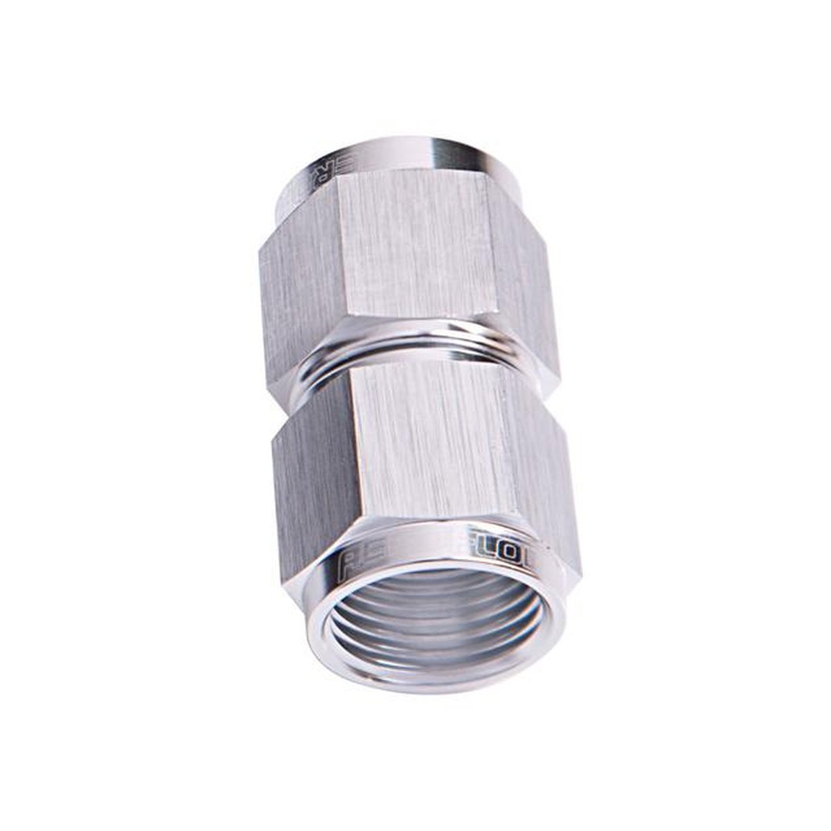 Aeroflow AF131-06S Straight Female Flare -6AN Silver Swivel Coupler