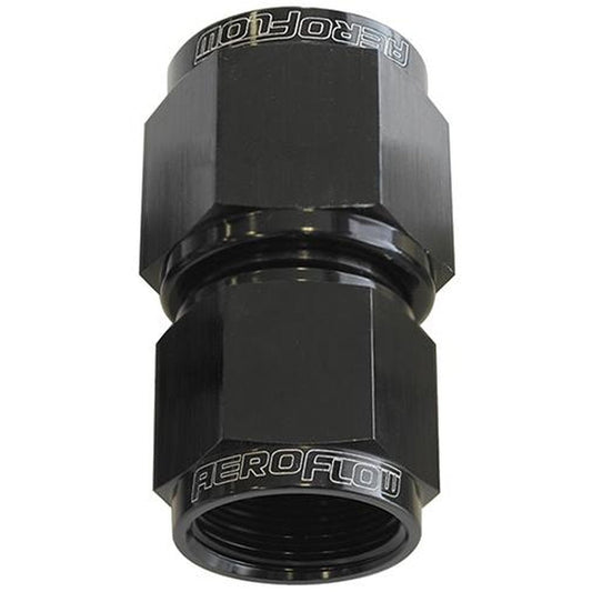 Aeroflow AF131-08-10BLK Swivel Coupler Reducer -10AN To -8AN Black Female Reducer