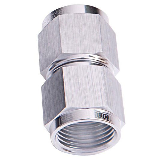 Aeroflow AF131-08S Straight Female Flare -8AN Silver Swivel Coupler