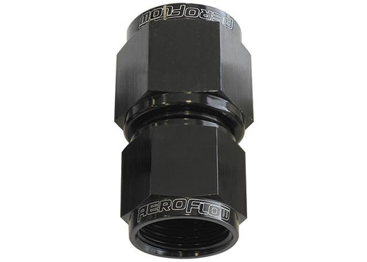 Aeroflow AF131-10-12BLK Swivel Coupler Reducer -12AN To -10AN Black Female Coupler