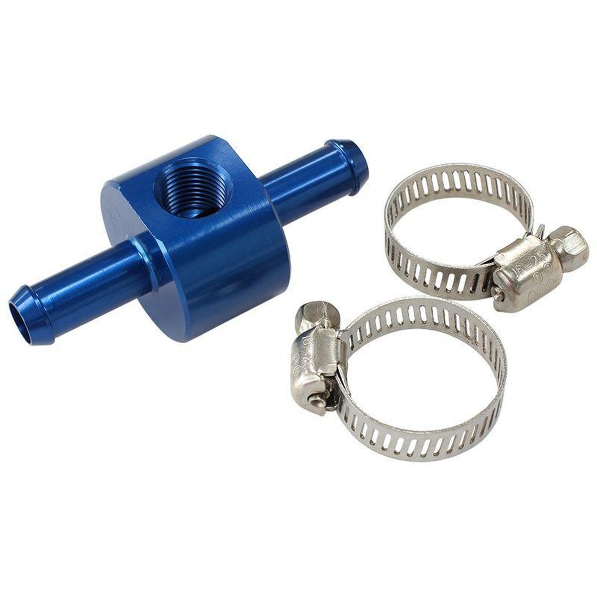 Aeroflow AF138-05 5/16" Barb With 1/8" Port Adapter Blue Straight
