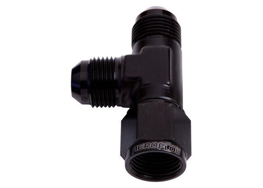 Aeroflow AF145-03BLK Tee -3AN Female Swivel On Run Black Swivel Nut AF145-03BLK