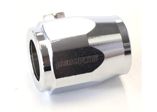 Aeroflow AF150-06CH Hex Hose Finisher 15mm ID Chrome 5/8" ID Clamp