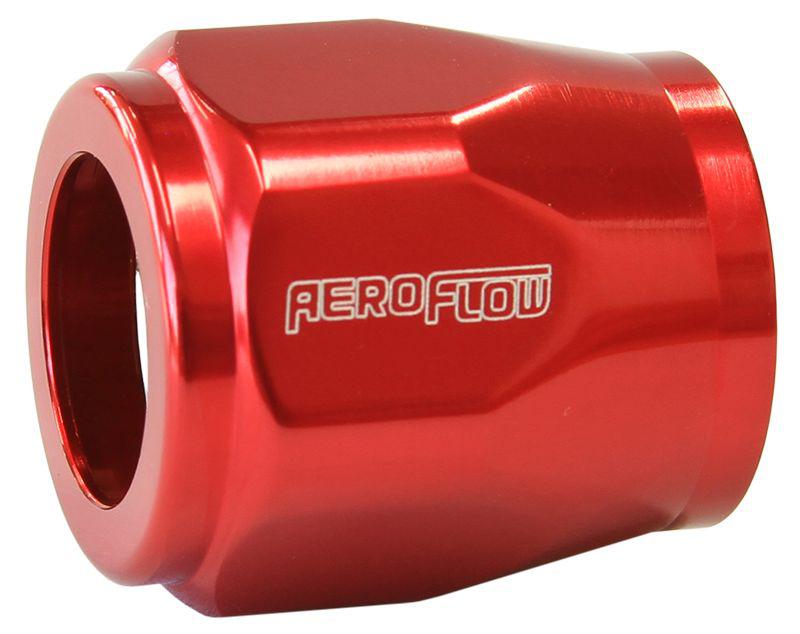 Aeroflow AF150-04R Hex Hose Finisher 12mm ID Red 1/2" ID Clamp
