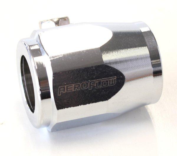 Aeroflow AF150-28CH Hex Hose Finisher 49.2mm ID Chrome 1-15/16" ID Clamp