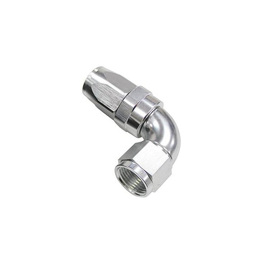 Aeroflow AF153-16S 90 Deg Hose End -16AN Silver Full Flow Taper Style AF153-16S