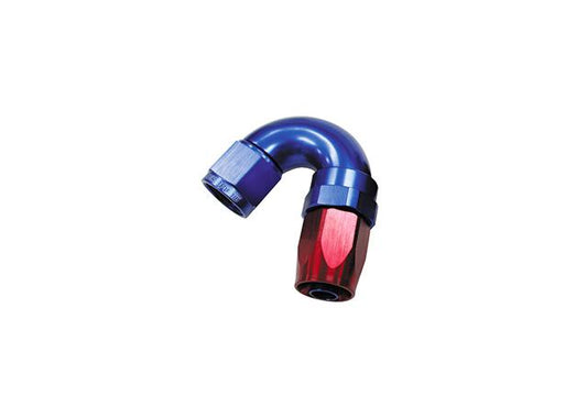 Aeroflow AF155-12 150 Deg Hose End -12AN Blue Full Flow Taper Style AF155-12