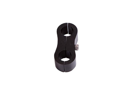 Aeroflow AF156-07BLK Billet Dual Hose Seperator Black 11mm ID or 7/16" ID