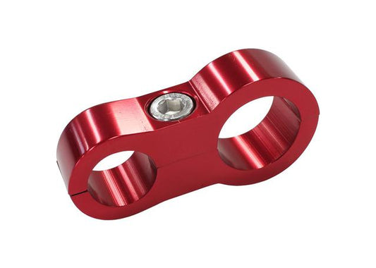 Aeroflow Stepped Billet Dual Hose Separators -6 & -10 Braid Red