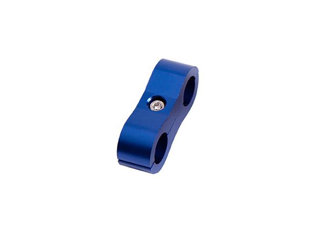 Aeroflow AF156-09 Billet Dual Hose Seperator Blue 13.5mm ID or 17/32" ID