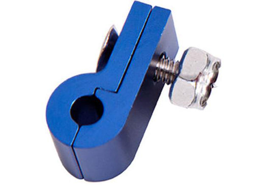 Aeroflow AF157-06 Billet P Style Clamp -6 H/Line Blue 9.5mm ID or 3/8" ID