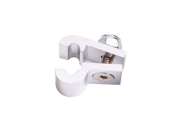 Aeroflow AF157-07S Billet P Style Clamp -4 Hose Silver 11.1mm ID or 7/16" ID