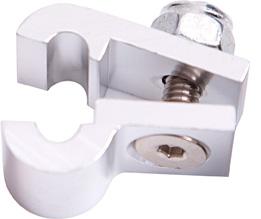 Aeroflow AF157-12S Billet P Style Clamp -10 Hose Silver 21mm ID or 13/16" ID