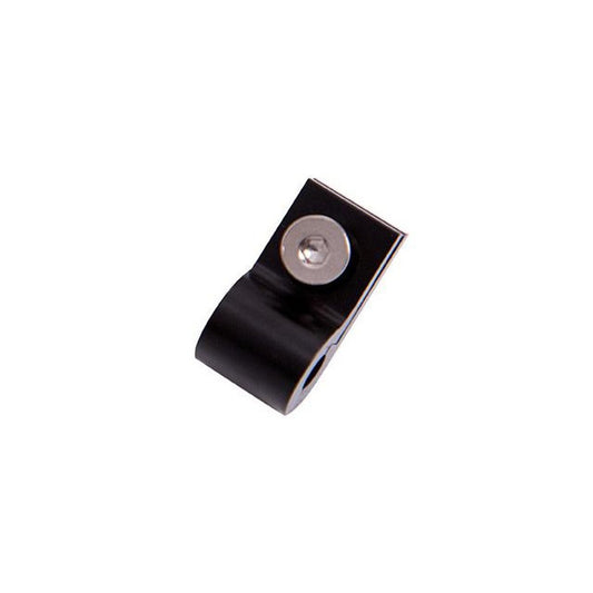 Aeroflow Billet P Style Clamp -12 Braid Black 24mm ID Or 7/8" ID