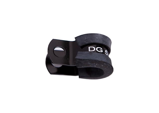 Aeroflow AF158-04BLK Cushioned P Clamps -4AN 10Pk Black 6.3mm ID or 1/4" ID