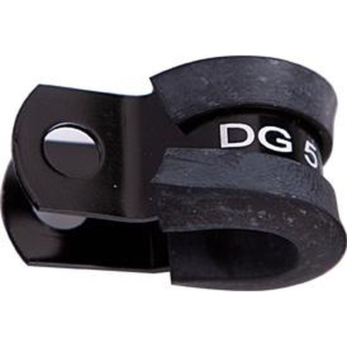 Aeroflow AF158-09BLK Cushioned P Clamps -9AN 5Pk Black 14.3mm ID or 9/16" ID