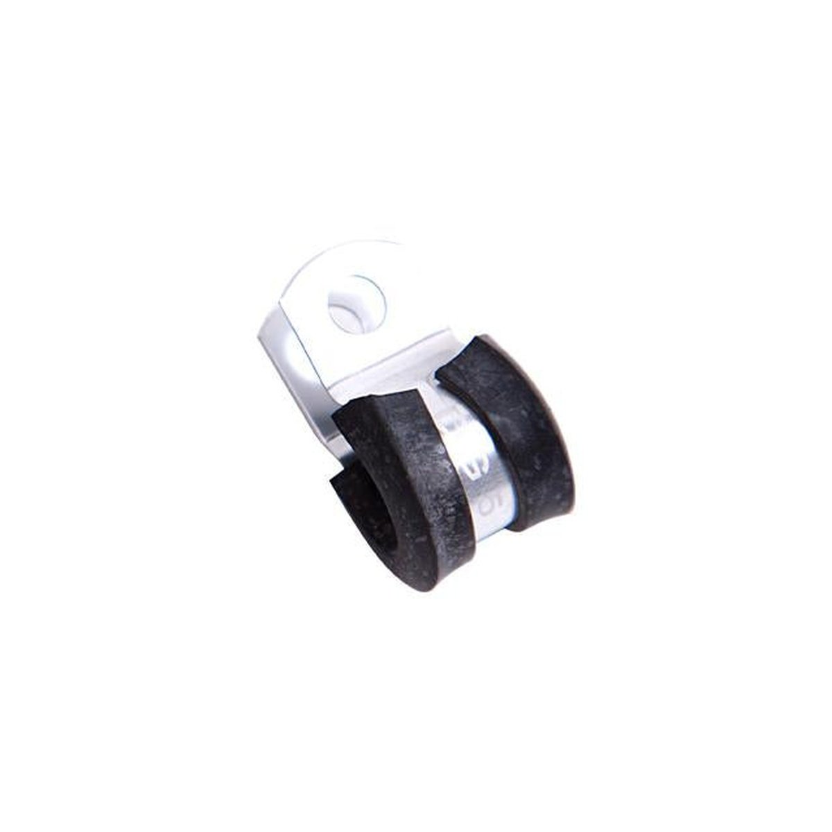 Aeroflow AF158-03S Cushioned P Clamps -3AN 10Pk Silver 4.7mm ID or 3/16" ID