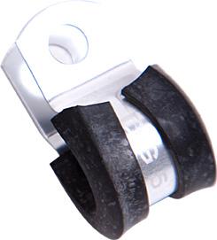 Aeroflow AF158-10S Cushioned P Clamps -10AN 5Pk Silver 15.8mm ID or 5/8" ID