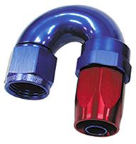 Aeroflow AF159-04 180 Deg Hose End -04AN Blue Full Flow Taper Style AF159-04