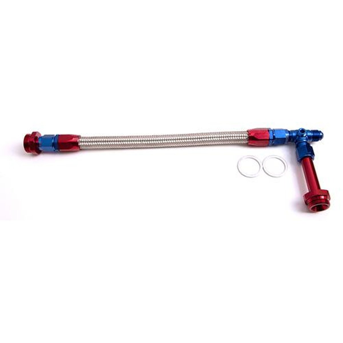 Aeroflow AF160-06 Holley Dual Inlet Rail -6AN Blue Suits 1-2 Metering Blocks