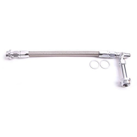 Aeroflow AF160-06S Holley Dual Inlet Rail -6AN Silver Suits 1-2 Meterin Blocks