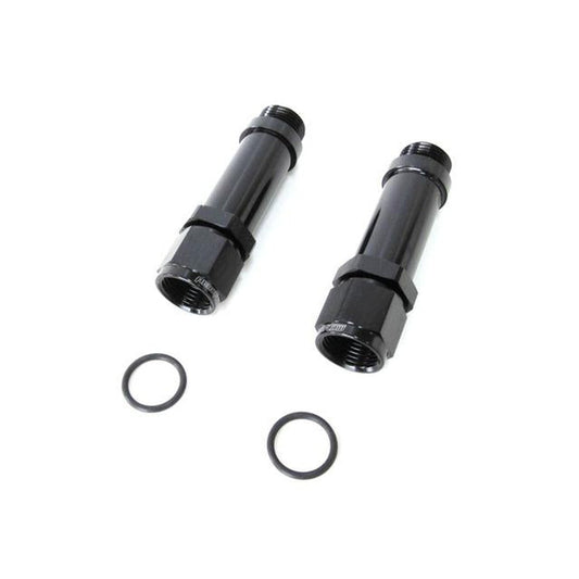 Aeroflow AF165-08-1BLK -8AN Female To Holley Ultra Hpblack Swivel Nut (Pair) -8orb