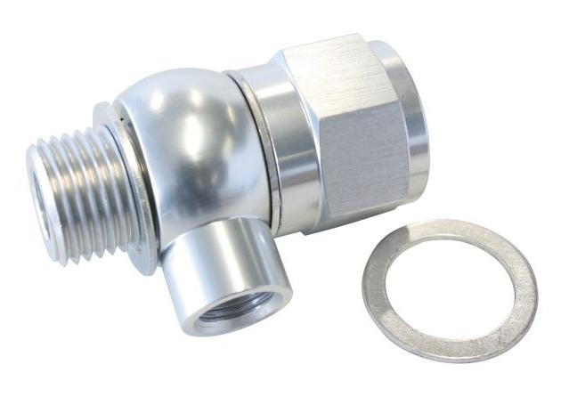 Aeroflow AF166-05-02S Oil Pressure Adapter Allows 1/8" Npt Aux Port Fits LS Chev