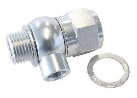 Aeroflow AF166-05-02S Oil Pressure Adapter Allows 1/8" Npt Aux Port Fits LS Chev