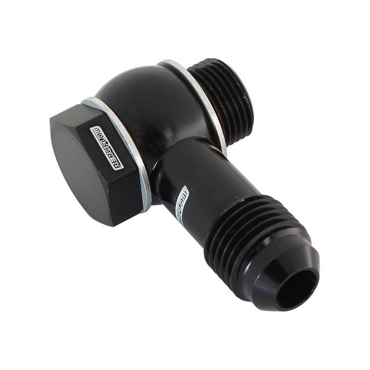 Aeroflow AF167-06BLK Holley - Fitech - 9/16" To -6 Inlet Fitting Kit Black