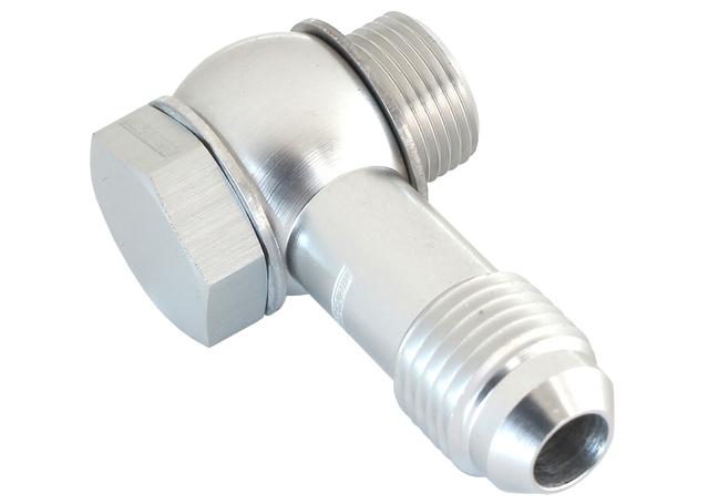 Aeroflow AF167-06S Holley - Fitech - 9/16" To -6 Inlet Fitting Kit Silver