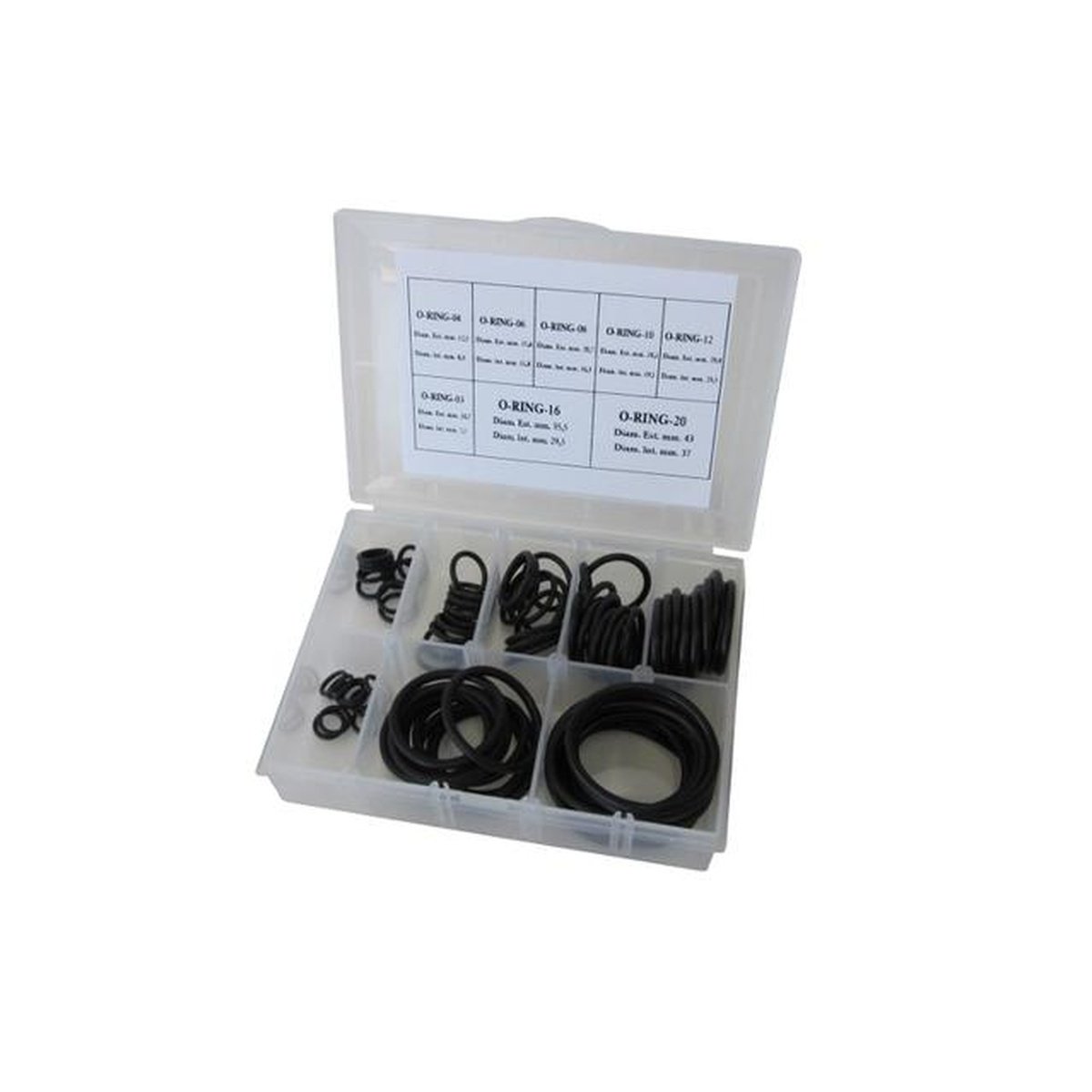 Aeroflow AF174-KIT Buna N O-Rings -3 To -20AN Pk 10 Of Each In Plastic Case