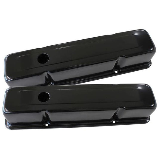 Aeroflow AF1822-5050 Valve Cover Tall Black Without Logo Fits Chev 283-350 SBC