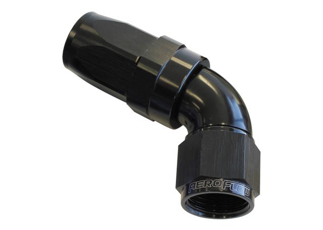 Aeroflow AF198-10BLK 60 Deg Hose End -10AN Black Full Flow Taper Style AF198-10BLK