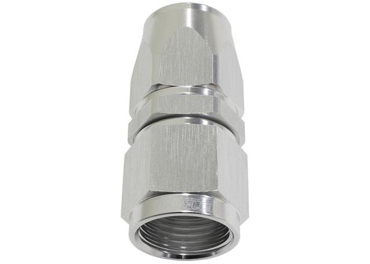 Aeroflow AF201-08DS Alloy Straight Hose End -8AN Silver Swivel Nut Suits Teflon AF201-08DS
