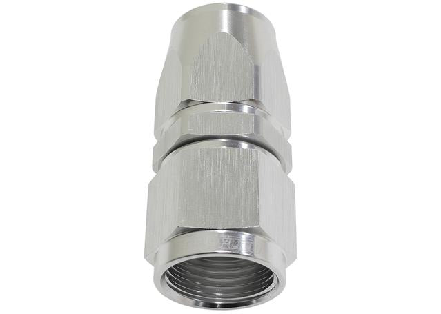 Aeroflow AF201-10DS Alloy Straight Hose End -10AN Silver Swivel Nut Suits Teflon AF201-10DS