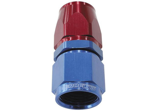 Aeroflow AF201-12D Alloy Straight Hose End -12AN Blue Swivel Nut Suits Teflon AF201-12D
