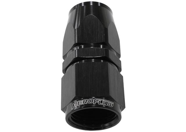 Aeroflow AF201-16DBLK Alloy Straight Hose End -16AN Black Swivel Nut Suits Teflon AF201-16DBLK