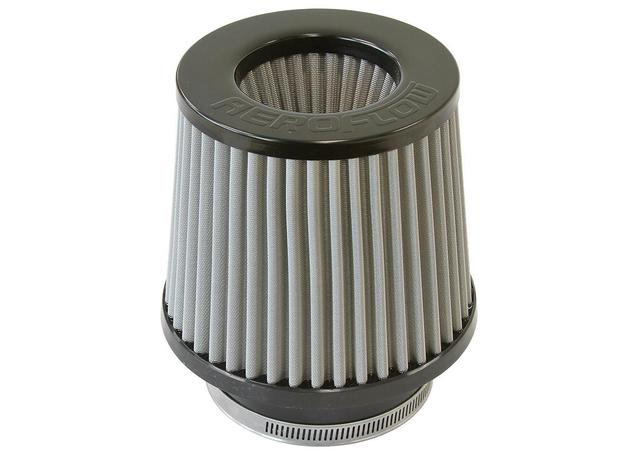 Aeroflow AF2215-4000 4" I.D Clamp On POD Filter S/Selement, Black Inverted 5" Long