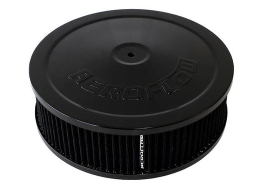 Aeroflow AF2251-1120 9" X 2-3/4" Air Cleaner Assy 5-1/8" Neck, Black, Cotton