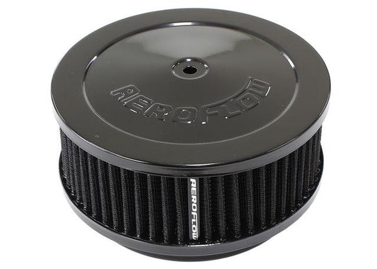 Aeroflow AF2251-1331 6-3/8" X 2-1/2" Air Cleaner Assy 5-1/8" Neck, Black, Cotton