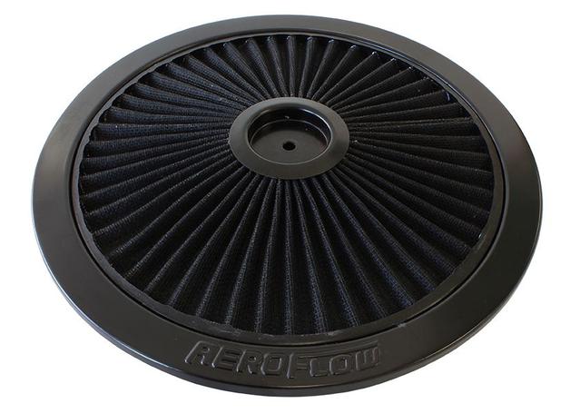 Aeroflow AF2251-1401 14" Black Full Flow Top Plate Black Cotton Hi Flow
