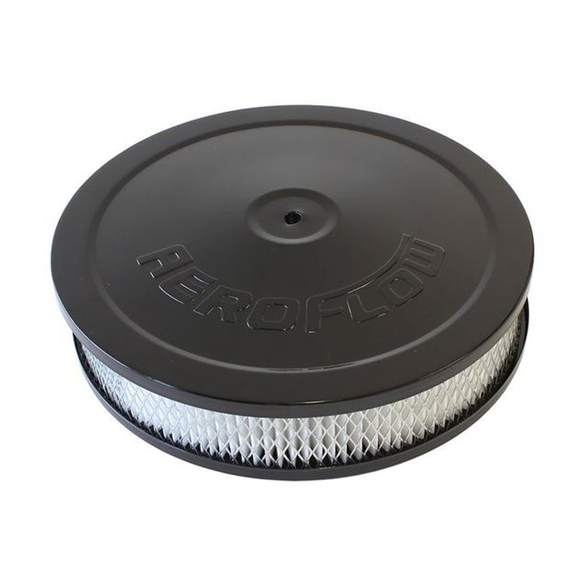 Aeroflow AF2256-1110 9" X 2" Air Cleaner Assembly 5-1/8" Neck, Black, Paper