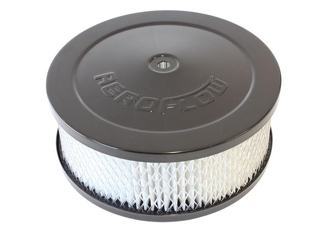 Aeroflow AF2256-1331 6-3/8 X 2-1/2 Air CleAN Assy 5-1/8" Neck, Black, Paper