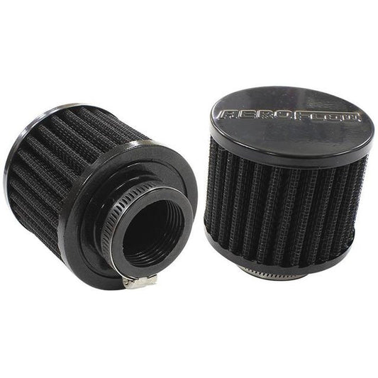 Aeroflow AF2271-1440 1-3/8" Univ Clamp On Filter 3" O.D,2-1/2" H, Black Top