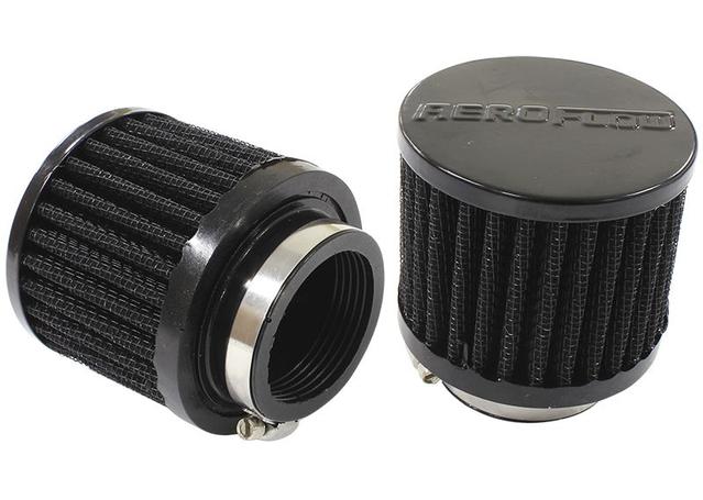 Aeroflow AF2271-1480 1-3/4" Univ Clamp On Filter 3" O.D,2-1/2" H, Black Top